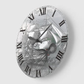 巨大なタコによる攻撃 ラージ壁時計 (傾斜)