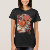巨大なタコの触手ラーメン丼 Tシャツ (正面)