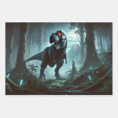 巨大なティラノサウルスのレックス ラッピングペーパーシート (正面3)