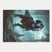 巨大なティラノサウルスのレックス ラッピングペーパーシート (正面2)