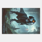 巨大なティラノサウルスのレックス ラッピングペーパーシート (正面)