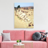 巨大なテレモン像の1つのビュー キャンバスプリント (インサイチュ (リビング))