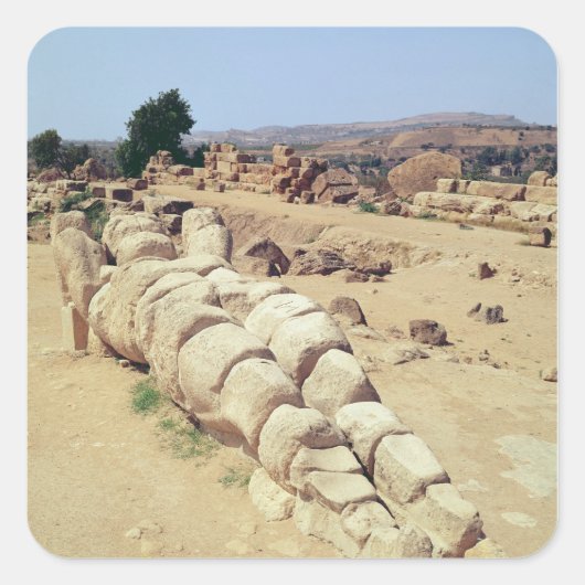 巨大なテレモン像の1つのビュー スクエアシール (正面)