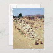 巨大なテレモン像の1つのビュー ポストカード (正面/裏面)