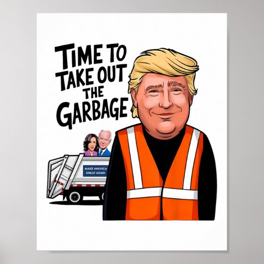 巨大なトランプ大統領おもしろいを取り出す時間 ポスター (正面)