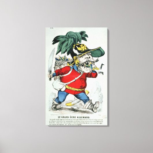 巨大なドイツ人鬼 キャンバスプリント (正面)
