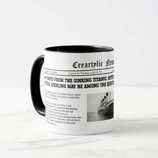 巨大なニュースのマグ マグカップ (正面左)