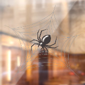 巨大なハロウィンのクモとクモの巣 ウィンドウサイン (シート2)