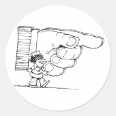 巨大なハンドシールを持っているナース ラウンドシール (正面)