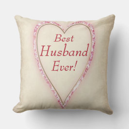 巨大なハート最高の夫が今まで クッション