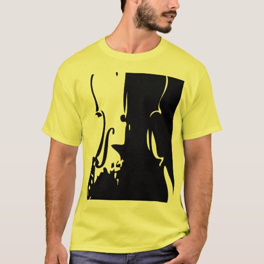 巨大なバイオリンのTシャツ Tシャツ (正面)