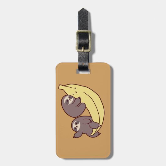 巨大なバナナの怠惰 ラゲッジタグ (正面縦)
