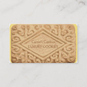 巨大なバニラサンドイッチクリームのクッキーの名刺 名刺 (正面)