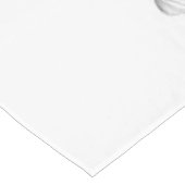 巨大なヒマワリヴィンテージ白黒アート テーブルクロス (アングル)