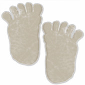 巨大なビッグフットの足跡 シール (正面)