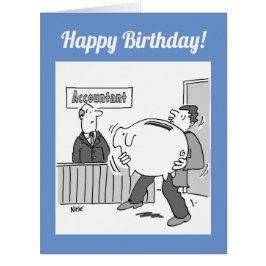 巨大なピギーバンクを持つ会計士クライアント