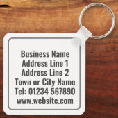 巨大なピギーバンクを持つ会計士クライアント キーホルダー (裏面)