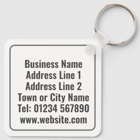 巨大なピギーバンクを持つ会計士クライアント キーホルダー (裏面)