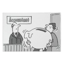 巨大なピギーバンクを持つ会計士クライアント