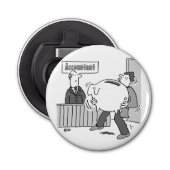 巨大なピギーバンクを持つ会計士クライアント 栓抜き (正面)