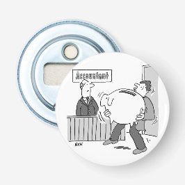 巨大なピギーバンクを持つ会計士クライアント 栓抜き