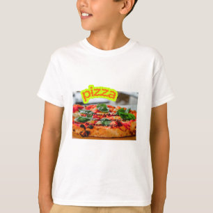 巨大なピザの画像 - 巨大でおいしそうな食べ物 Tシャツ