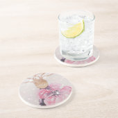 巨大なピンク色の花 コースター (側面)