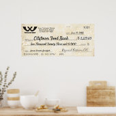 巨大なフェイクチャリティチェックのクリスマスの雪 ポスター (キッチン)