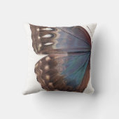 巨大なブラウンか深く青い蝶翼20"枕 クッション (裏面)