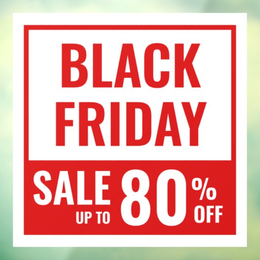 巨大なブラックフライデー店舗セール ウィンドウサイン (シート3)