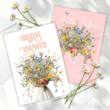 巨大なブーケブライドピンクオレンジブライダルシャワー