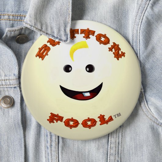 巨大なボタン「Button Fool」ラウンドボタン 缶バッジ (インサイチュ)