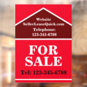 巨大なボールド・フォー・セール サイン 不動産 ウィンドウサイン (シート2)