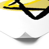 巨大なポスター – ユダヤの星 – ハヌカー（ユダヤ教の祭り） ポスター (角)