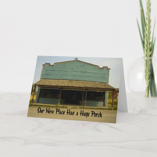 巨大なポーチおもしろい – 住所の変更 案内状 (正面)