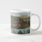 巨大なマグカップ上のカー中国はがき ジャンボコーヒーマグカップ (右)