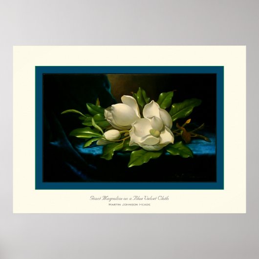 巨大なマグノリアス～ Martin Johnson Heade ポスター (正面)