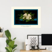 巨大なマグノリアス～ Martin Johnson Heade ポスター (ホームオフィス)