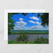 巨大なミシシッピ川を見渡す ポストカード (正面/裏面)