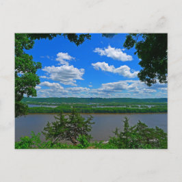 巨大なミシシッピ川を見渡す ポストカード