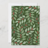 巨大なメリークリスマスの写真 – 植物学の背中 シーズンカード (裏面)