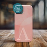 巨大なモノグラム – デンマークのパステルの円と渦巻き iPhone 16ケース<br><div class="desc">モノグラムまたは他の文字用のモダンセリフフォントとニュートラルピンクとピンクのマーブカラー。このボもしタンでクリックは、アートを調整する必要がカスタマイズある。これにより、デザインエリアに移動し、フォントや色を変えのまわりにる事が出来る。</div>