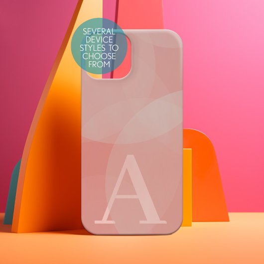 巨大なモノグラム – デンマークのパステルの円と渦巻き SAMSUNG GALAXYケース