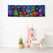 巨大なモンスターミキサーハロウィーンバナー 横断幕 (インサイチュ)