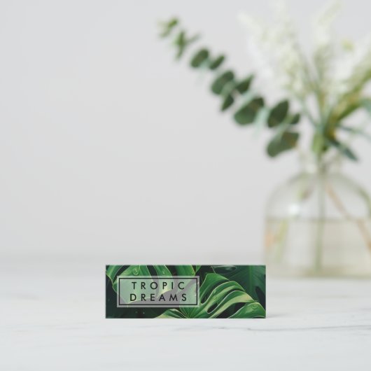 巨大なモンスターリーフグリーンガーデン写真 スキニー名刺 (スタンド正面)