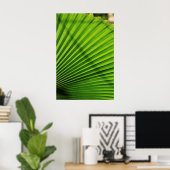 巨大なヤシの葉のパターン ポスター (ホームオフィス)