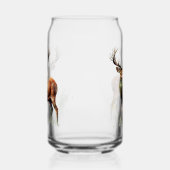 巨大なラッカー鹿 ガラス缶 (左)