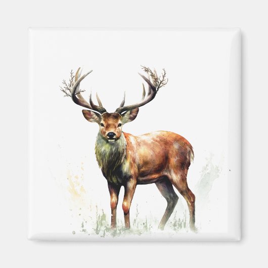 巨大なラッカー鹿 マグネット (正面)