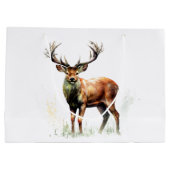 巨大なラッカー鹿 ラージペーパーバッグ (裏面)