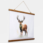 巨大なラッカー鹿 吊り下げ型タペストリー (傾斜あり)